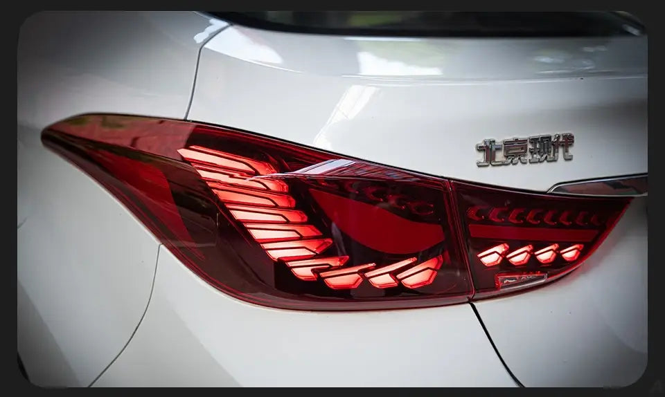 Car Lights for Hyundai Elantra LED Tail Light 2011-2016 GTS