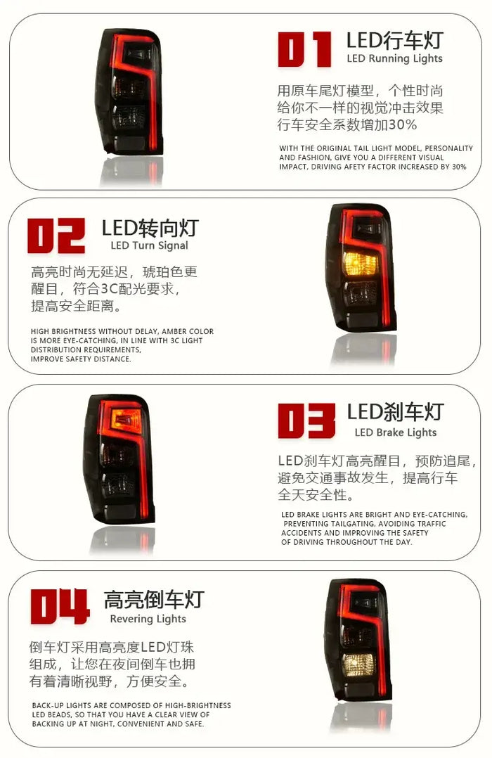 Mitsubishi Triton L200 LED Tail Light 2019-2023 Triton Rear