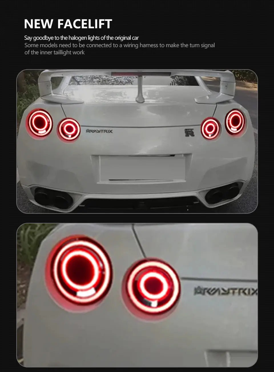 Car Styling for Nissan GT - R R35 LED Tail Light 2009