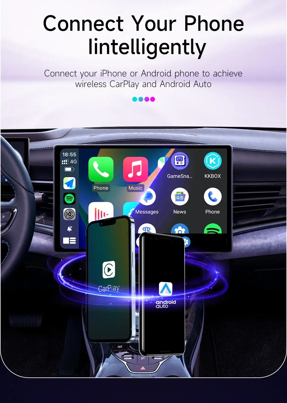 2024 New HEYINCAR Carplay Smart Ai Tv Box Android 13 8GB