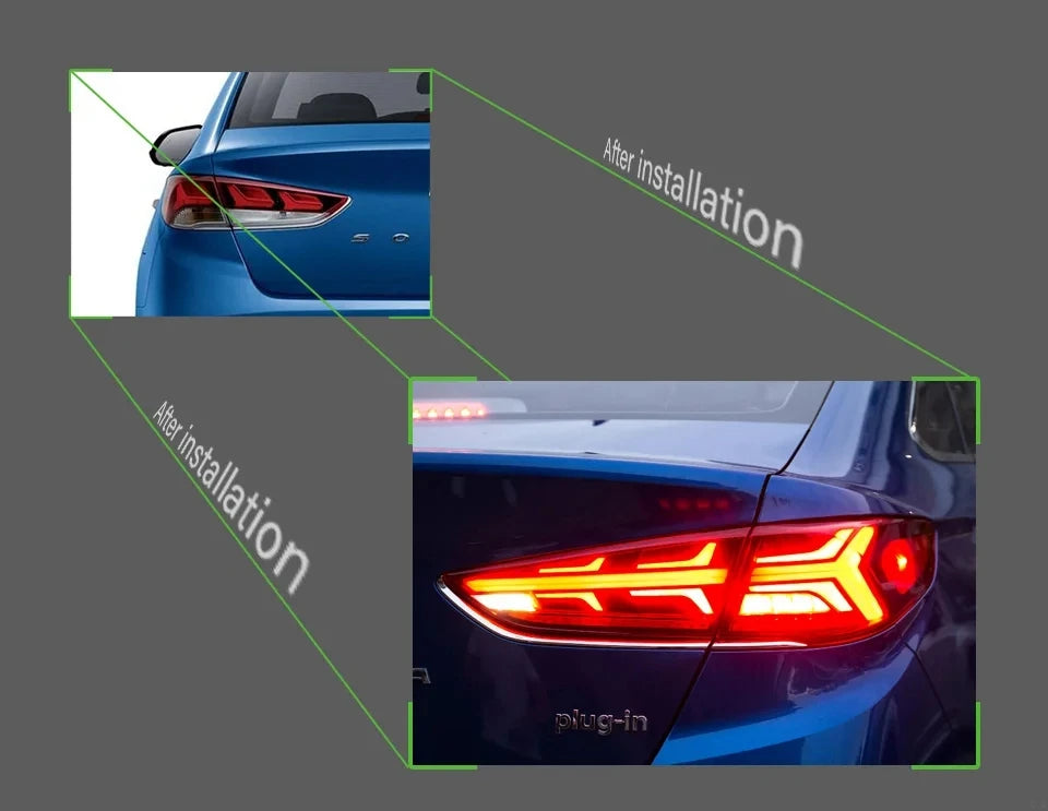 Hyundai Sonata Tail Lights 2018-2019 New Sonata LED Tail