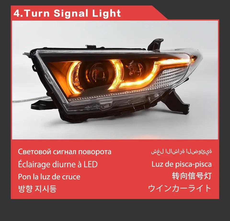 Toyota Highlander Headlights 2012 Highlander LED Headlight