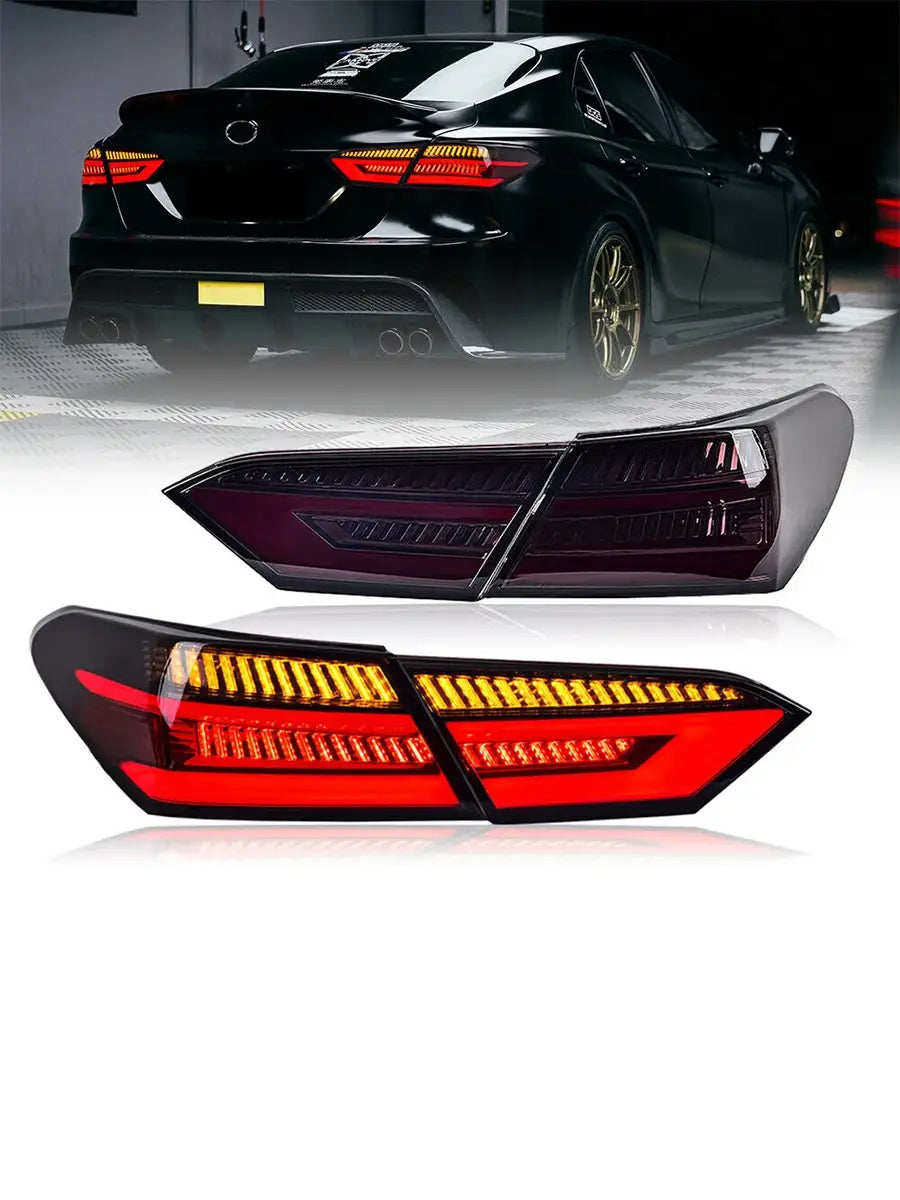 For Toyota Camry 2018-2022 Car Smoke LED Tail Lights