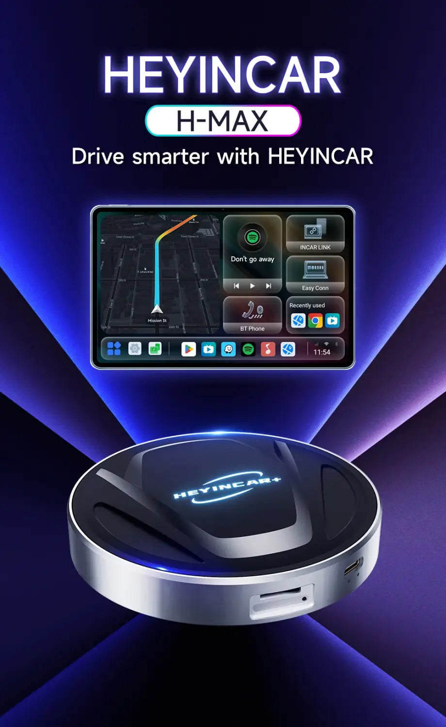 2024 New HEYINCAR Carplay Smart Ai Tv Box Android 13 8GB