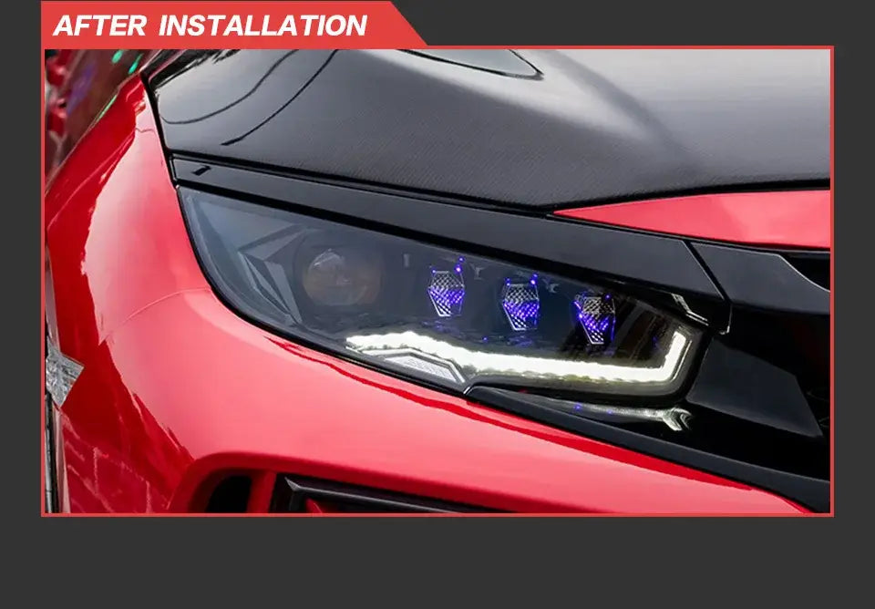 Car Lights for Honda Civic Headlights 2017-2020 LED