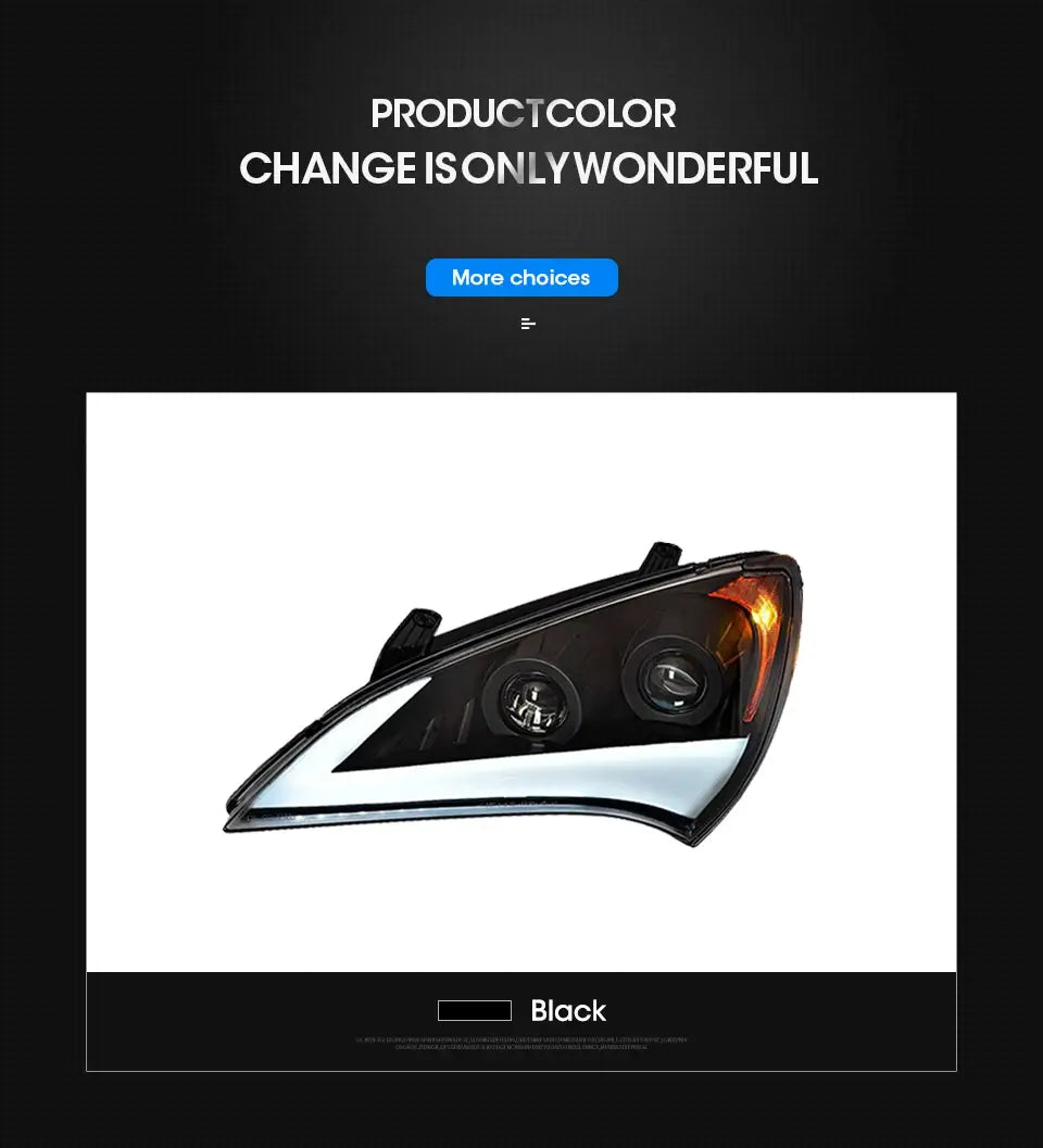 Car Styling Head lamp light for Hyundai Genesis Coupe