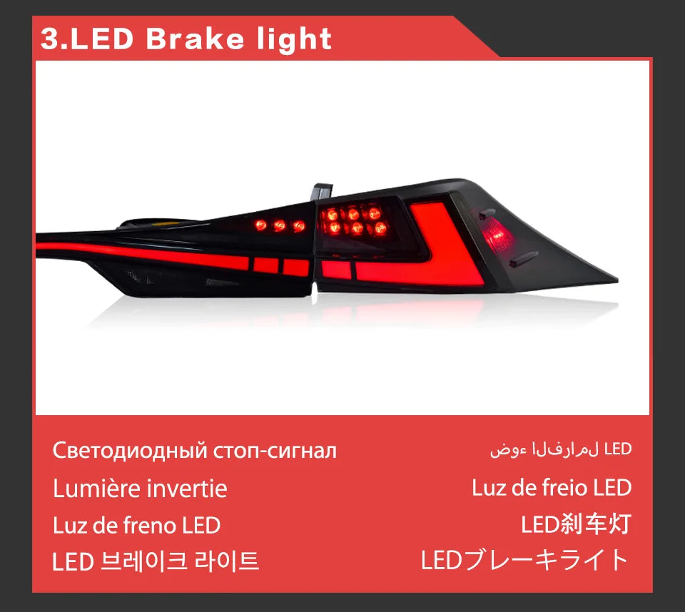 Car Rear lamp light for Lexus IS250 LED Tail Light 2013-2021