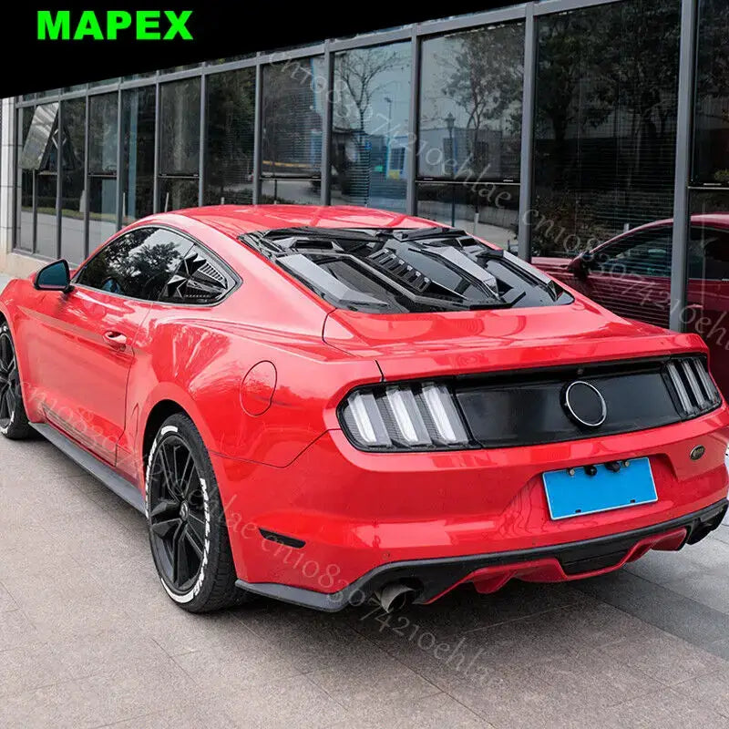 Rear + Side Window Louver Windshield Cover for Ford Mustang