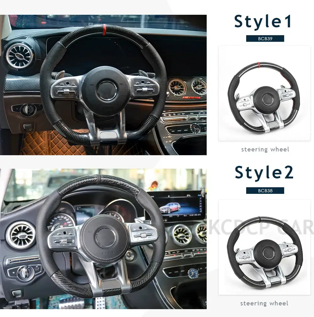Carbon Fiber Steering Wheel for Mercedes Benz AMG C63 E63