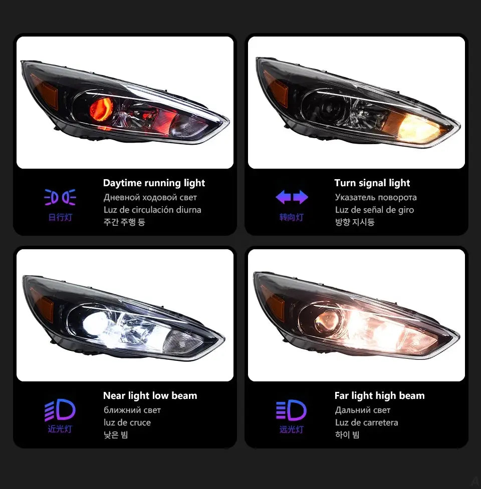 Car Styling for Ford Focus Headlight 2015-2017 Focus ST