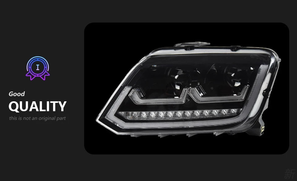 Car Styling Head lamp light for VW Amarok Headlights