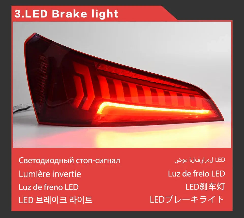 Car Styling Tail lamp light for Audi Q5 Tail Lights