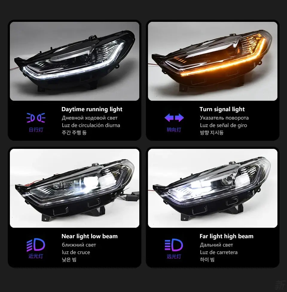 Ford Fusion Headlight 2013-2016 Mondeo LED Head lamp light