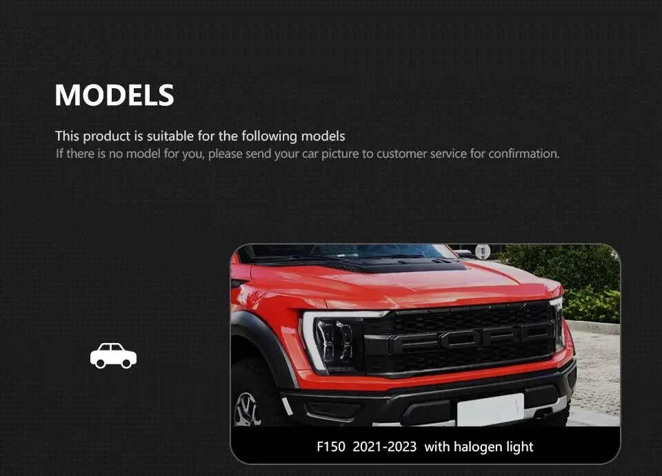 Ford F-150 Raptor LED Headlight 2021-2023 Headlights F150