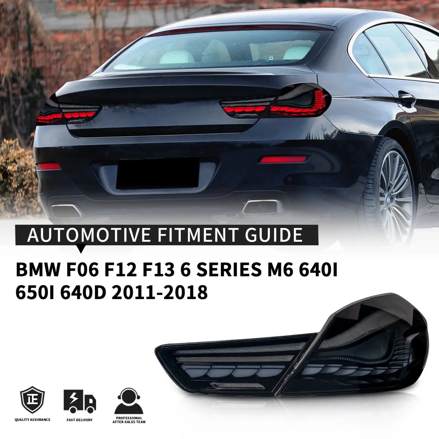 Taillights for BMW 6 Series F06 F12 F13 2010-2017 LED Tail