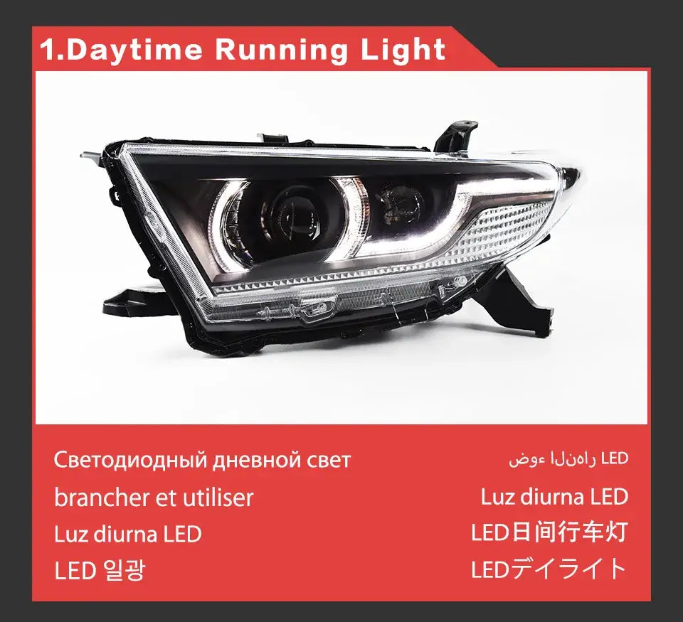 Toyota Highlander Headlights 2012 Highlander LED Headlight