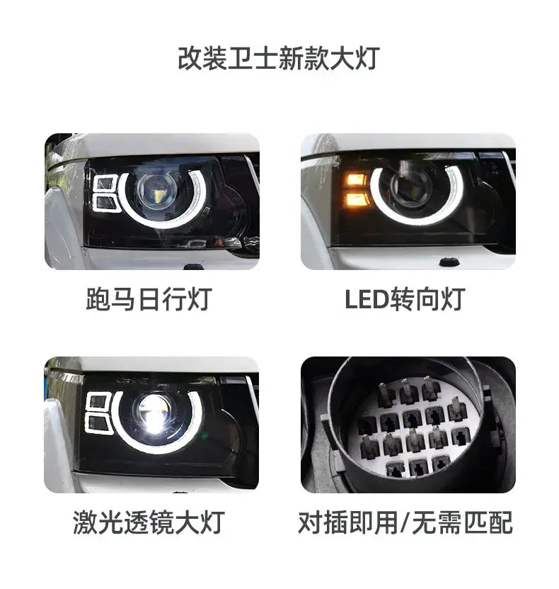 Car Lights for Land Rover Discovery 4 LED Headlight