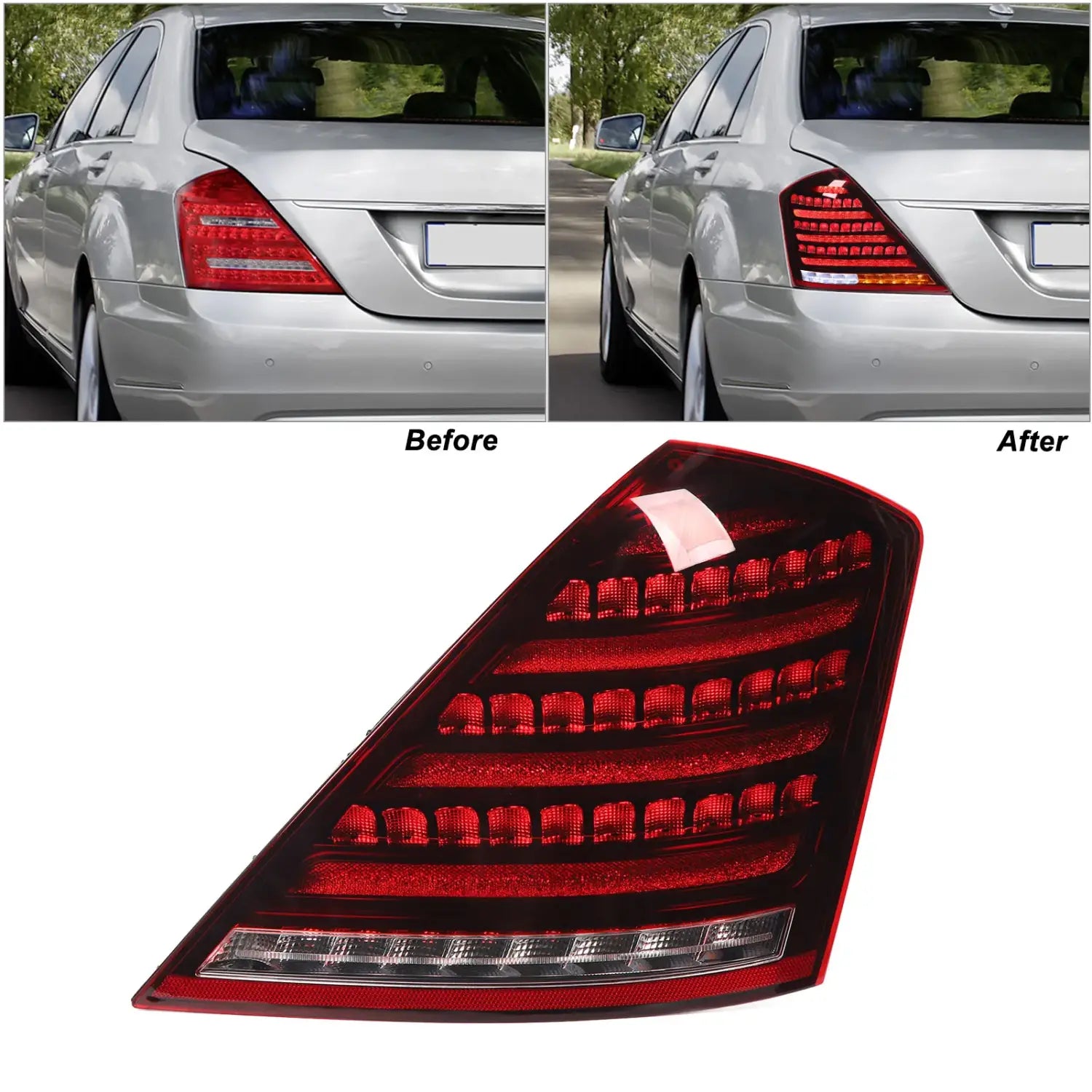 For Maybach Style LED Taillight Assembly Rear Brake Lamp
