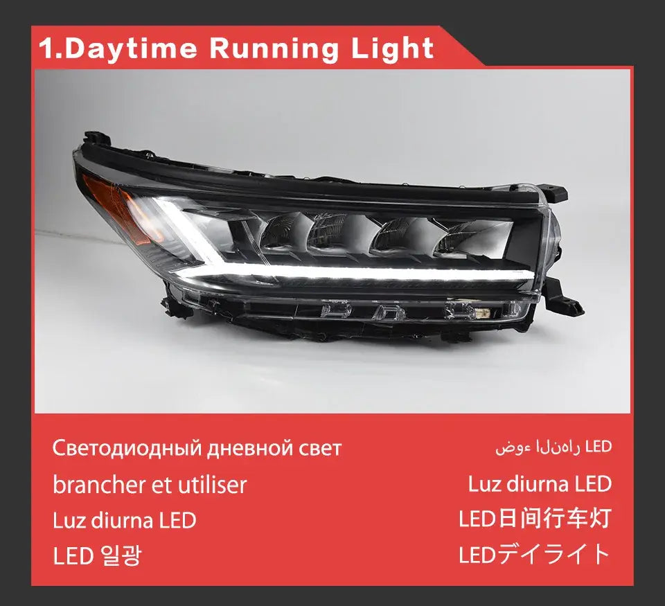 Car Styling Head lamp light for Toyota Highlander Headlights