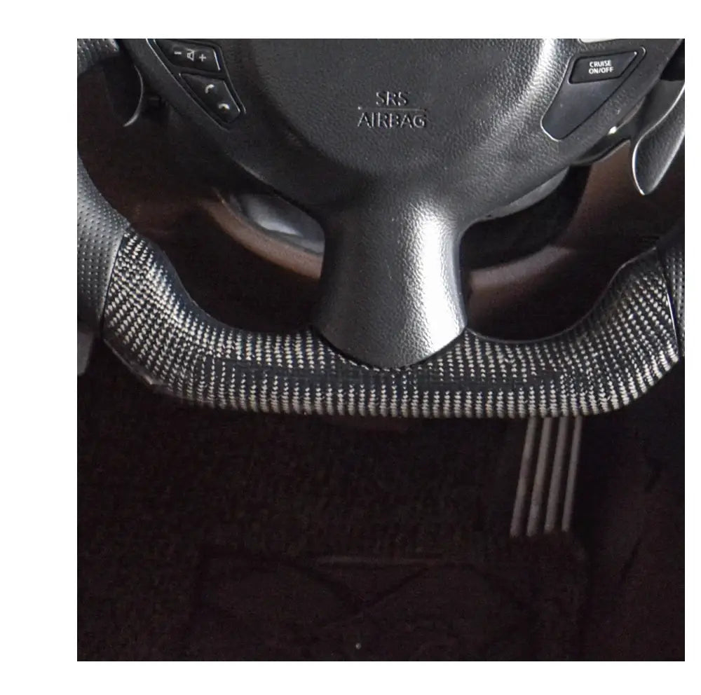 LED Carbon Fiber Steering Wheel for Nissa-N 370Z Infini-Ti
