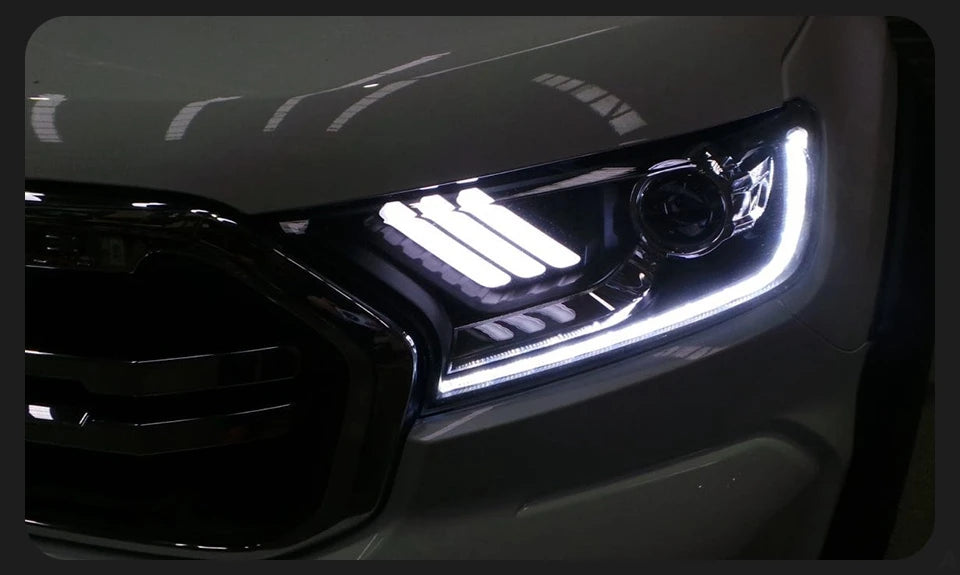 Ford Everest Ranger Headlights 2016-2020 Dynamic Turn Signal