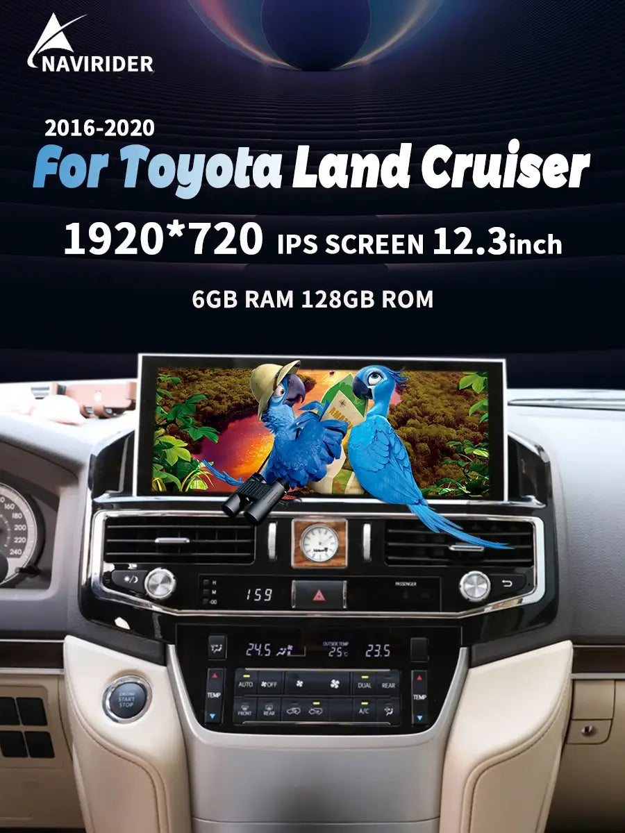 12.3Inch Android Car Radio Touch Screen for TOYOTA LAND