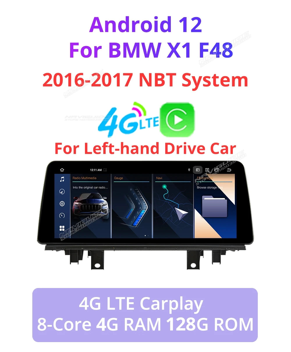 Carplay Car Radio Audio Stereo for BMW X1 F48 X2 F49