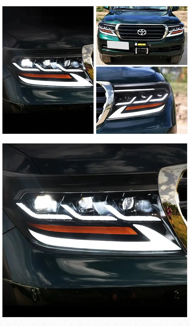 Car Styling Head Lamp for Toyota Land Cruiser LC200