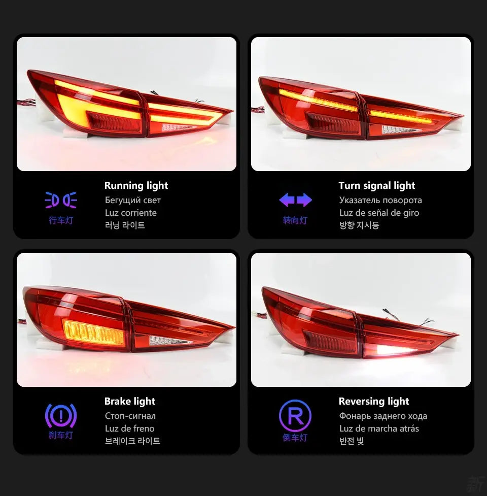 Car Styling Tail lamp light for Mazda 3 Axela LED Tail Light