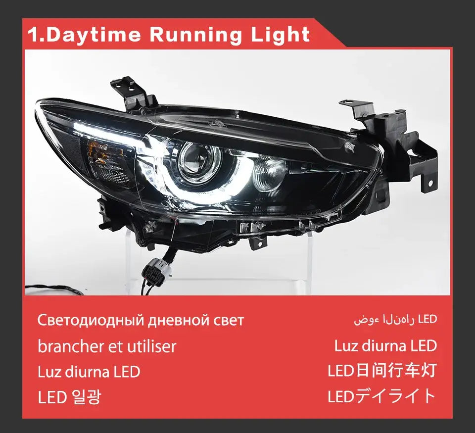 Mazda 6 Atenza LED Headlight 2013-2016 Mazda6 LED DRL Hid