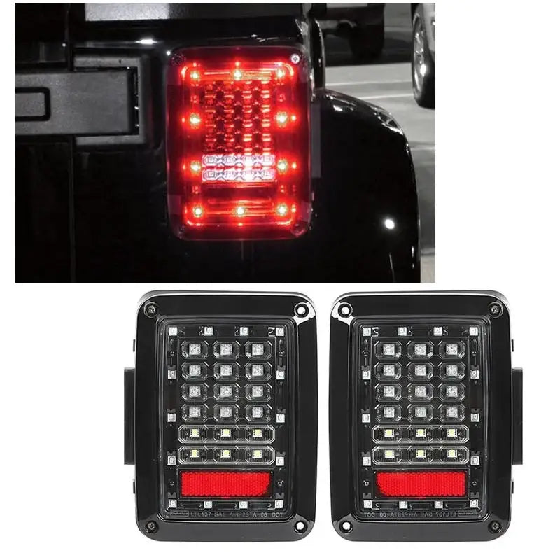 1Pair Led Tail Lights Rear Brake Reverse Turn Signal Lights