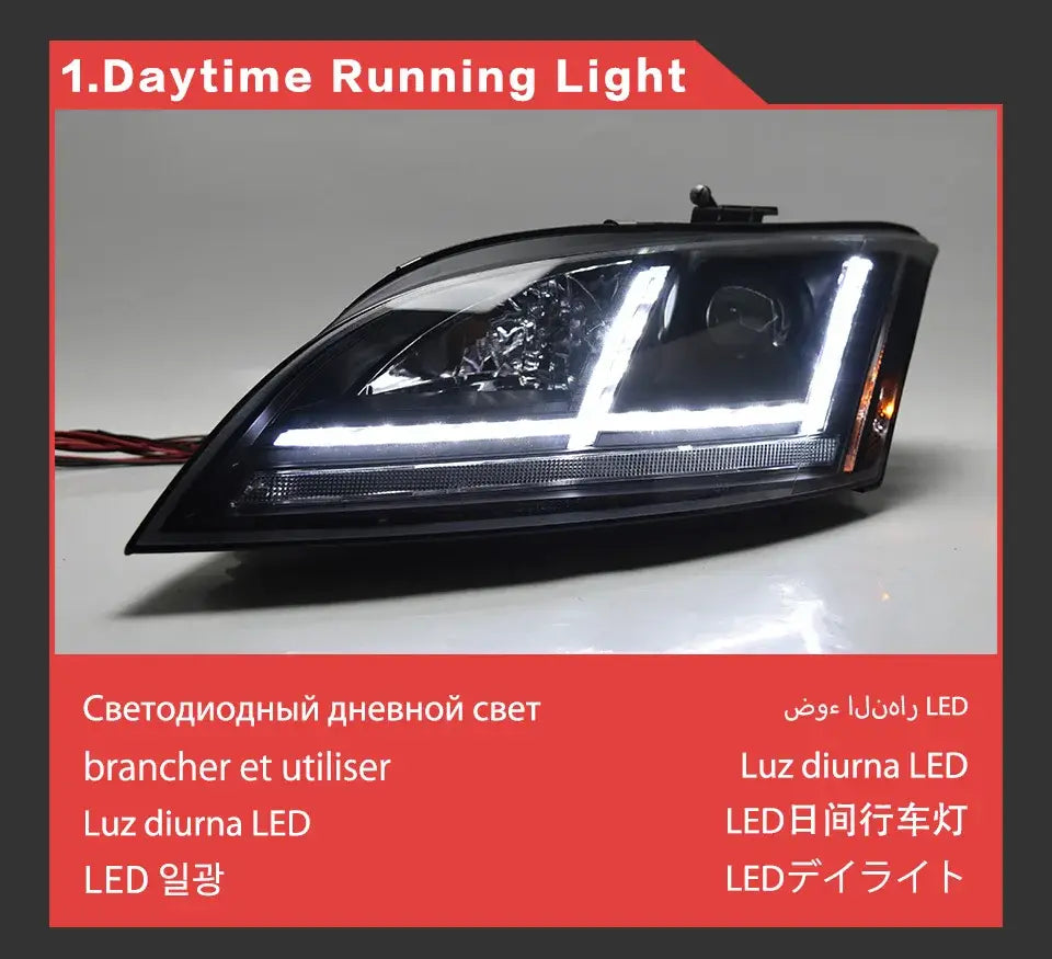 Car Styling Head lamp light for Audi TT Headlights 2006-2012