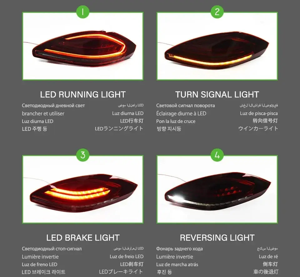 Car Lights for Panamera 2014-2017 970 LED Auto Taillight