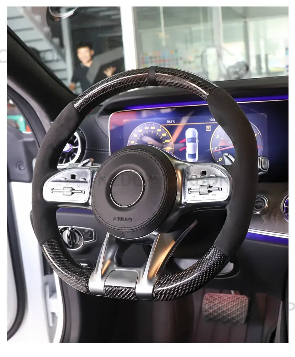 Carbon Fiber Steering Wheel for Mercedes Benz AMG C63 E63