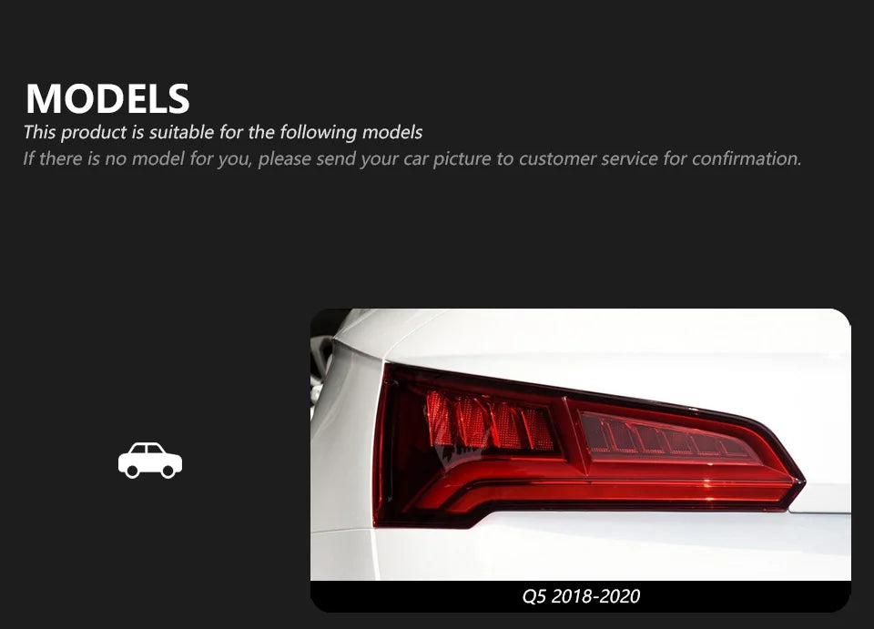 Taillights Styling Parts for Audi Q5 Tail Light LED