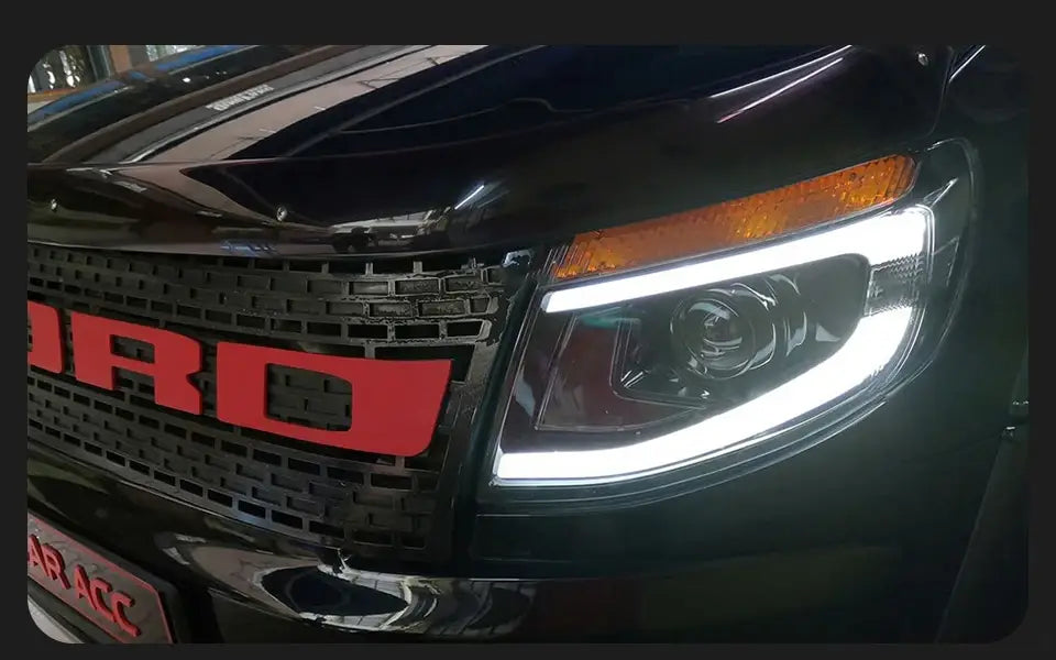 Car Styling Head lamp light for Ford Ranger Headlights
