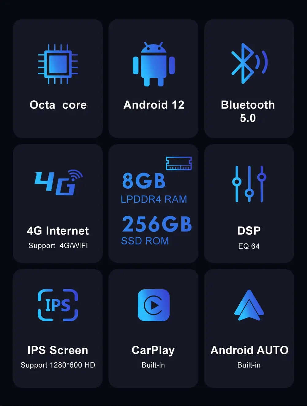 10’ Android 12 Player for Toyota Corolla Altis RHD