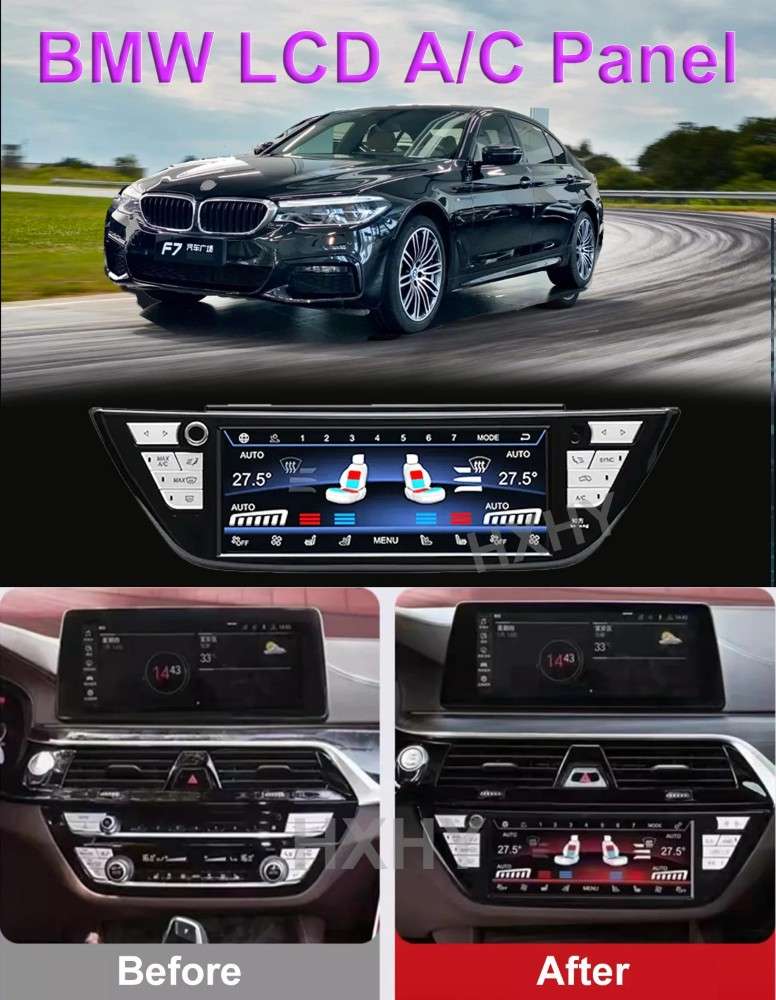 Car Craft Compatible With Bmw 5 Series G30 6 Series G32 X3 X4 G01 G02 G08 2018-2022 Lcd Display Air Conditioning Board Android Ac Panel Digital Touch Screen Climate Knobs Control 8.8 Inch CC-8494 - CAR CRAFT INDIA