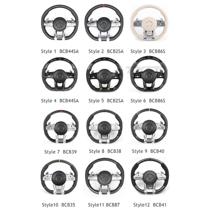 Car Craft Compatible With Mercedes A B C E S G V M Class Ml Gl Gla Glb Glc Gle Gls Slk G55 G63 G Wagon Eqs Upgraded Custom Amg Brabus Maybach Full Steering Wheel Style 6bcd144 CC-8144 - CAR CRAFT INDIA