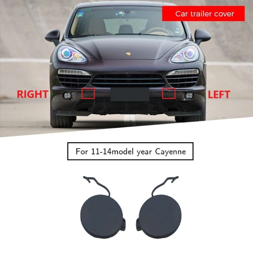 Car Craft Compatible With Porsche Cayenne 2011-2014 Front Bumper Tow Towing Tochan Hook Eye Cap Cover 95850515500 Front Left CC-7993 - CAR CRAFT INDIA