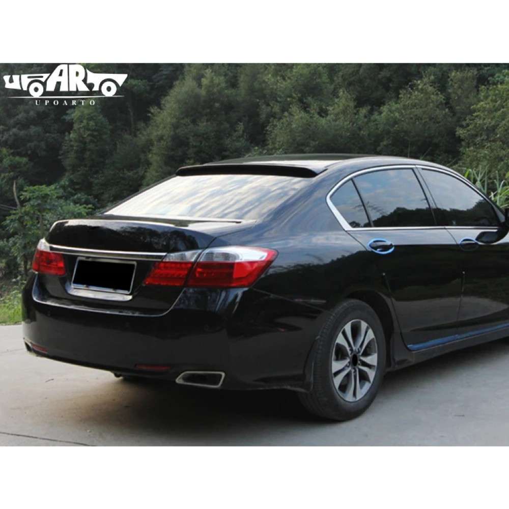 Car Craft Compatible With Honda Accord 2008-2013 Rear Trunk Wing Boot Roof Spoiler Lip Splitter Skirt Ar-honda-040 Cf Carbon Fiber Look