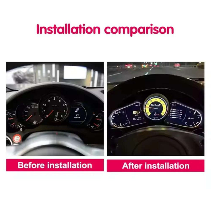 Car Craft Compatible With Porsche Cayenne 2011-2018 Dashboard Lcd Speed O Meter Android Player Digital Instrument Cluster Screen Speedometer Display Car 12.3 Inch CC-8434 - CAR CRAFT INDIA