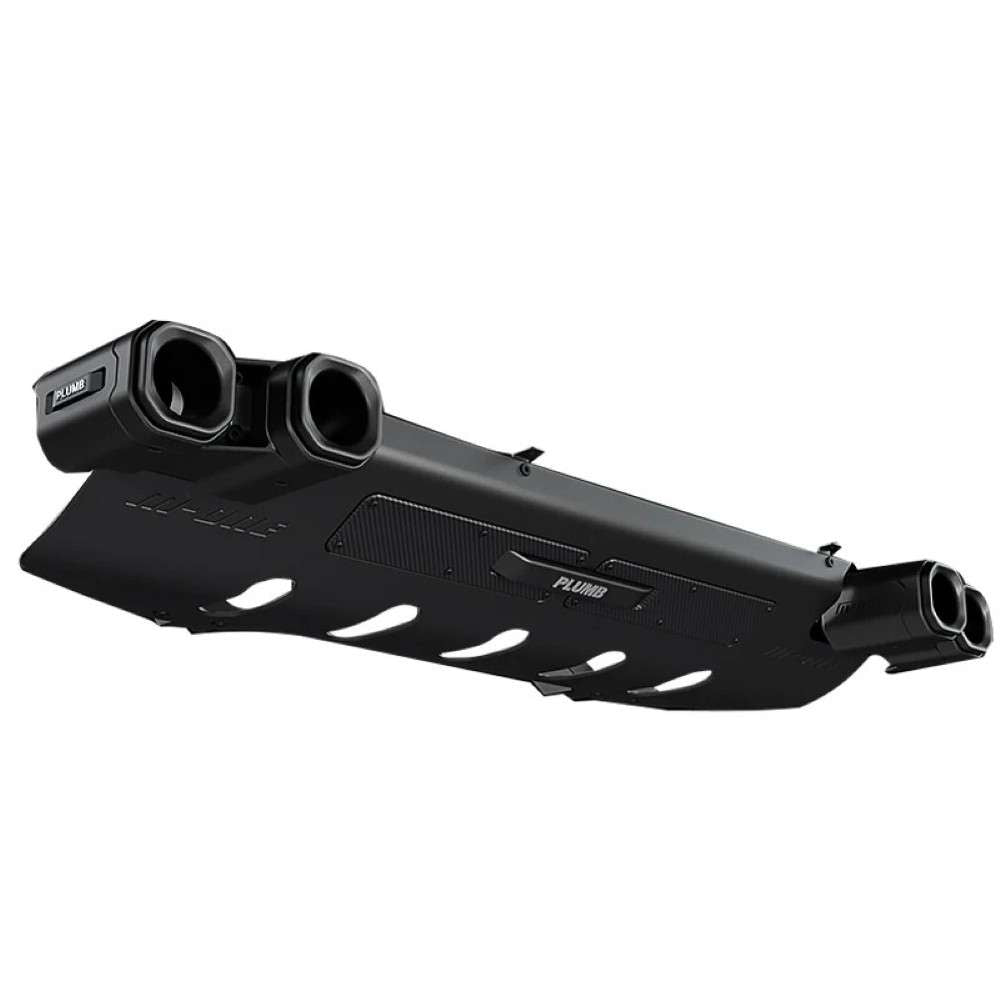 Car Craft Compatible With Range Land Rover Defender 2020-2025 Plumb M-one Rear After Lip Diffuser Guard Exhaust Pipe Four Outlet Tailpipe Retrofit Dry Carbon Fibe Plumb-011 - CAR CRAFT INDIA