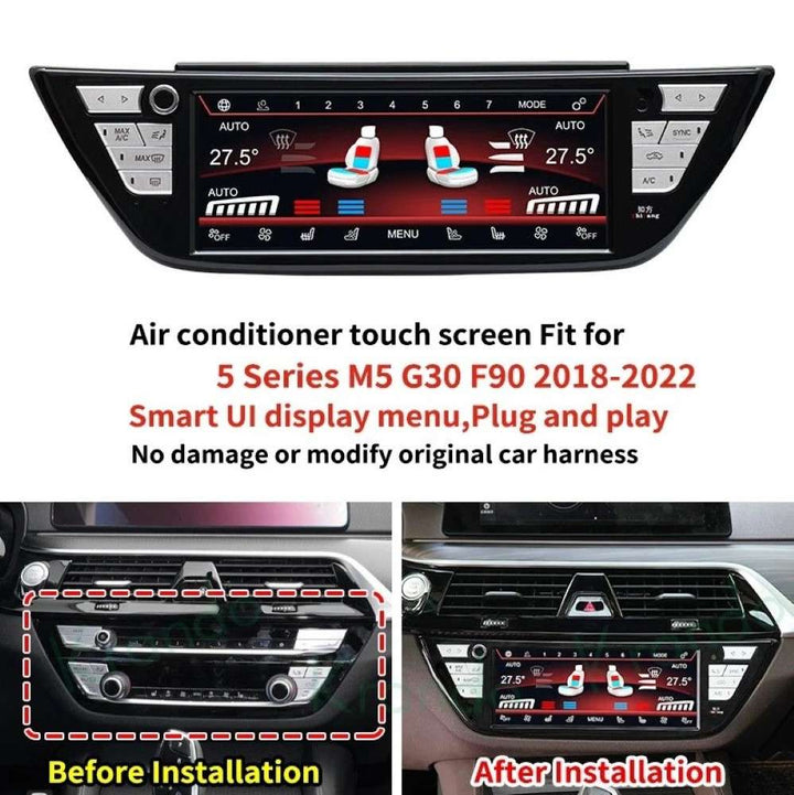 Car Craft Compatible With Bmw 5 Series G30 6 Series G32 X3 X4 G01 G02 G08 2018-2022 Lcd Display Air Conditioning Board Android Ac Panel Digital Touch Screen Climate Knobs Control 8.8 Inch CC-8494 - CAR CRAFT INDIA