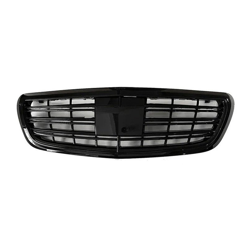 Car Craft Compatible With Mercedes Benz S Class W222 2014-2020 Front Bumper Show Grill Amg S63 S65 Style With Acc Black