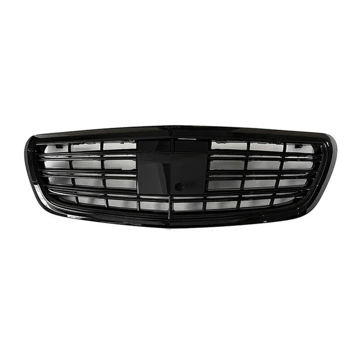 Car Craft Compatible With Mercedes Benz S Class W222 2014-2020 Front Bumper Show Grill Amg S63 S65 Style With Acc Black
