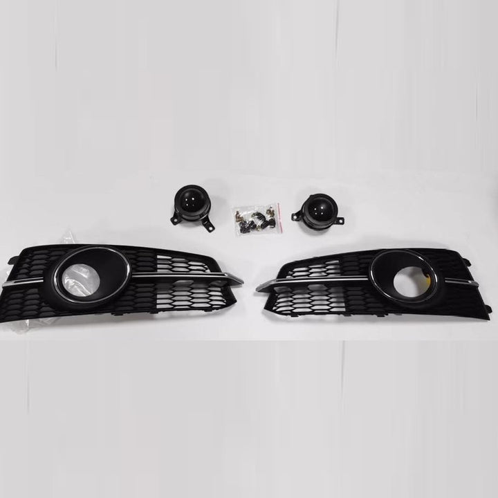 Car Craft Compatible With Audi A6 S6 2016-2018 Fog Lamp Grill Cover Frame Sports Chrome With Fog lamp Light CC-3293 - CAR CRAFT INDIA