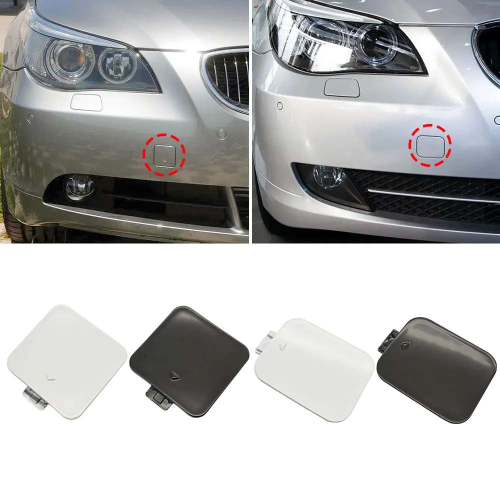 Car Craft Compatible With Bmw 5 Series E60 2003-2009 Rear Bumper Tow Hook Towing Tochan Trailer Cover 51117111787 Model A Unpainted CC-8096 - CAR CRAFT INDIA
