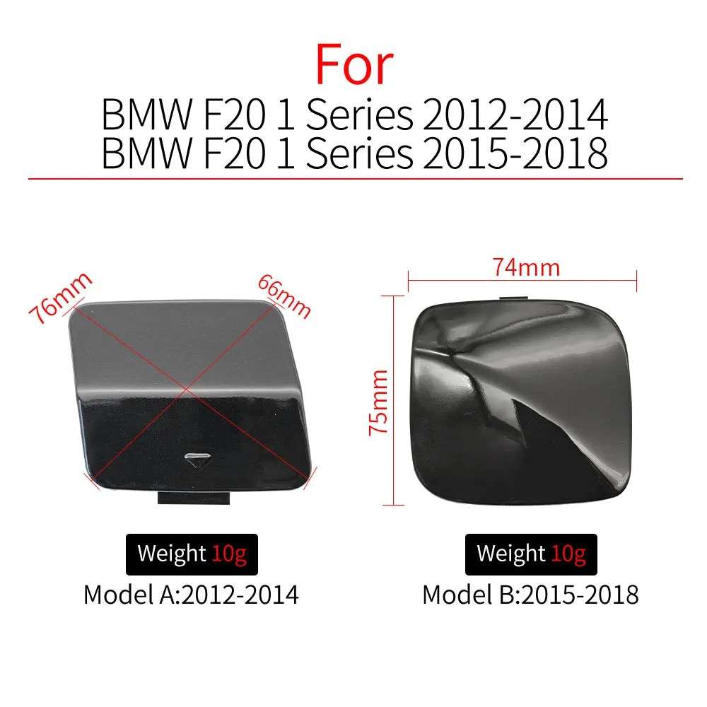 Car Craft Compatible With Bmw 1 Series F20 Lci 2015-2018 Front Bumper Tow Hook Towing Tochan Trailer Cover 51117387170 Model B Unpainted CC-8093 - CAR CRAFT INDIA
