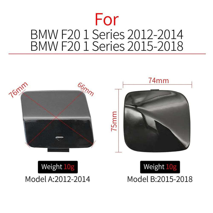 Car Craft Compatible With Bmw 1 Series F20 Lci 2015-2018 Front Bumper Tow Hook Towing Tochan Trailer Cover 51117387170 Model B Unpainted CC-8093 - CAR CRAFT INDIA